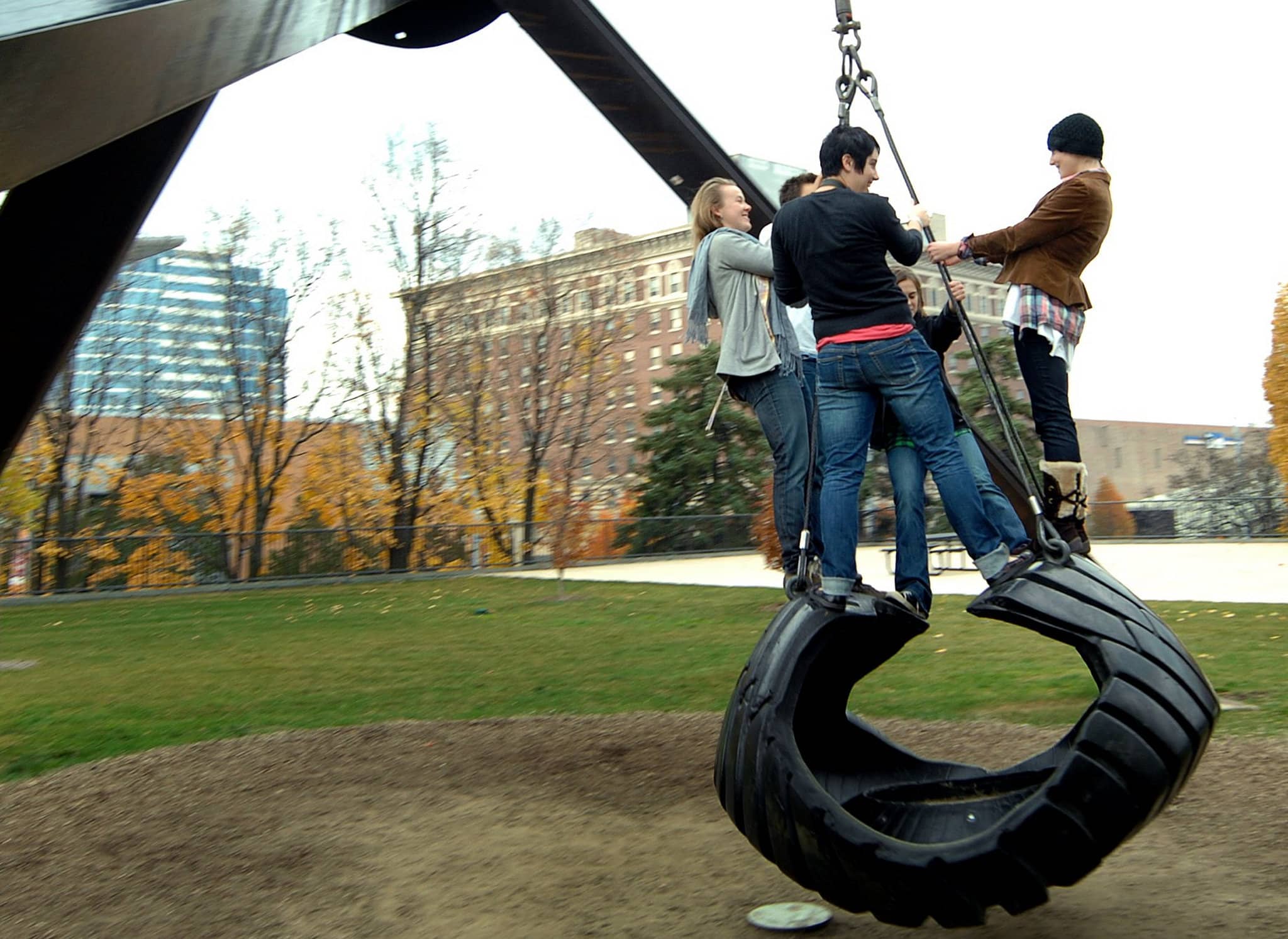 Tire Swing Sculpture