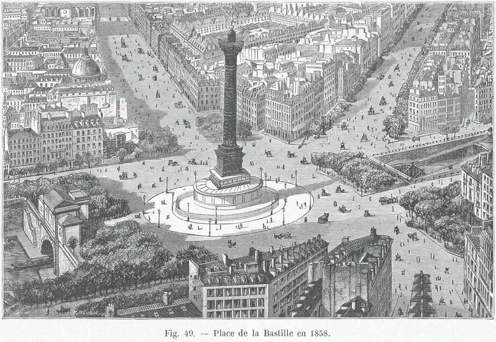 Traces of the Bastille Prison