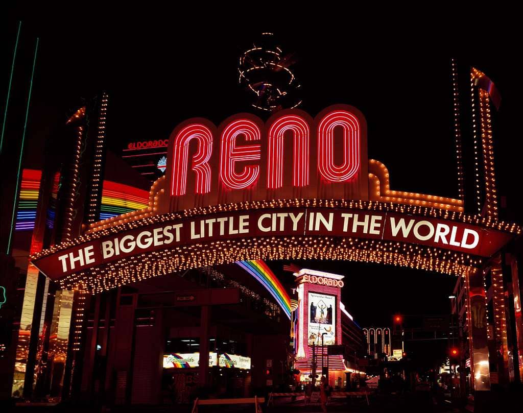Downtown Reno's Neon Glow