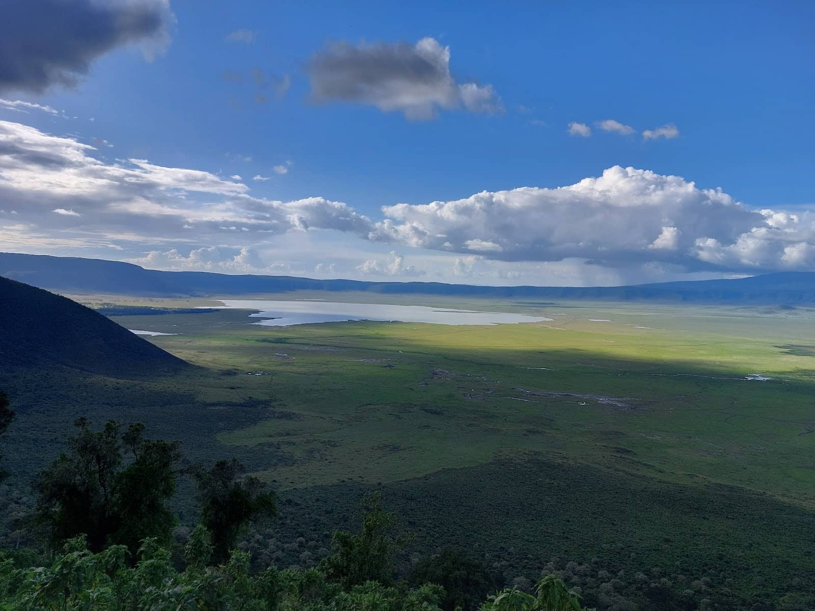 Ngorongoro crater rim view, Rhino Lodge Ngorongoro, highlands Tanzania