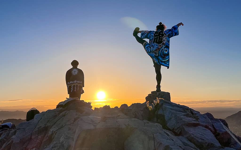 Taiko Drummer at Dawn