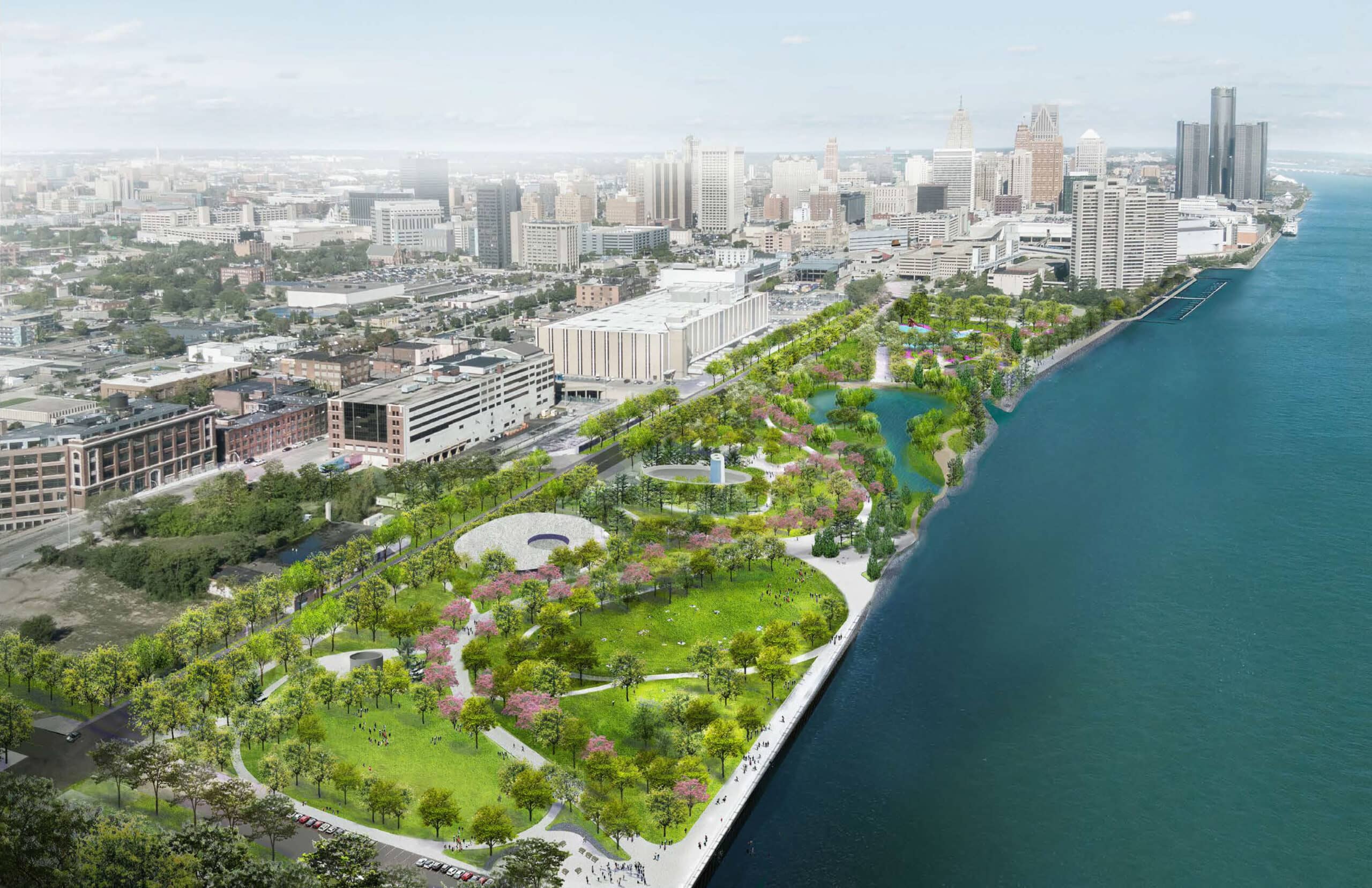 Water Garden & Riverfront Views
