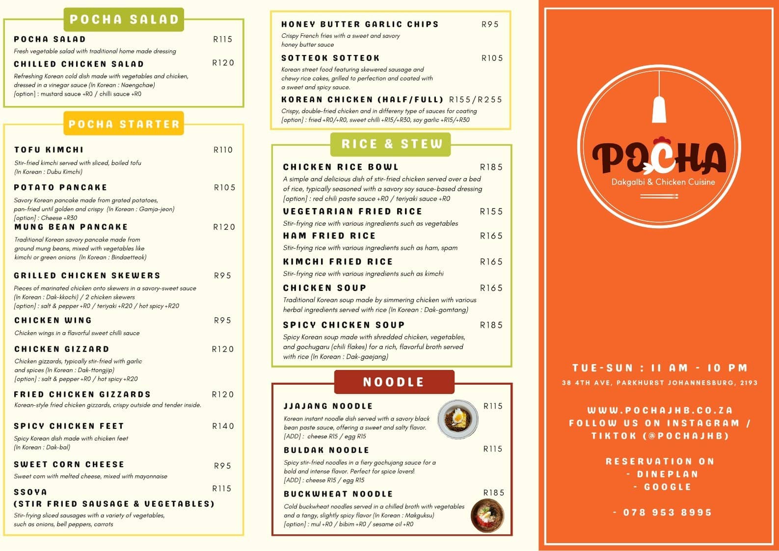 Pocha Korean Chicken