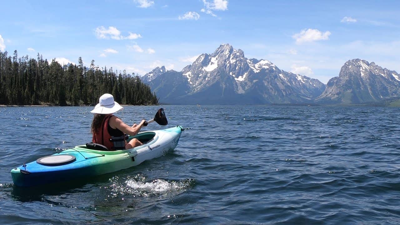 Kayaking on Jackson Lake