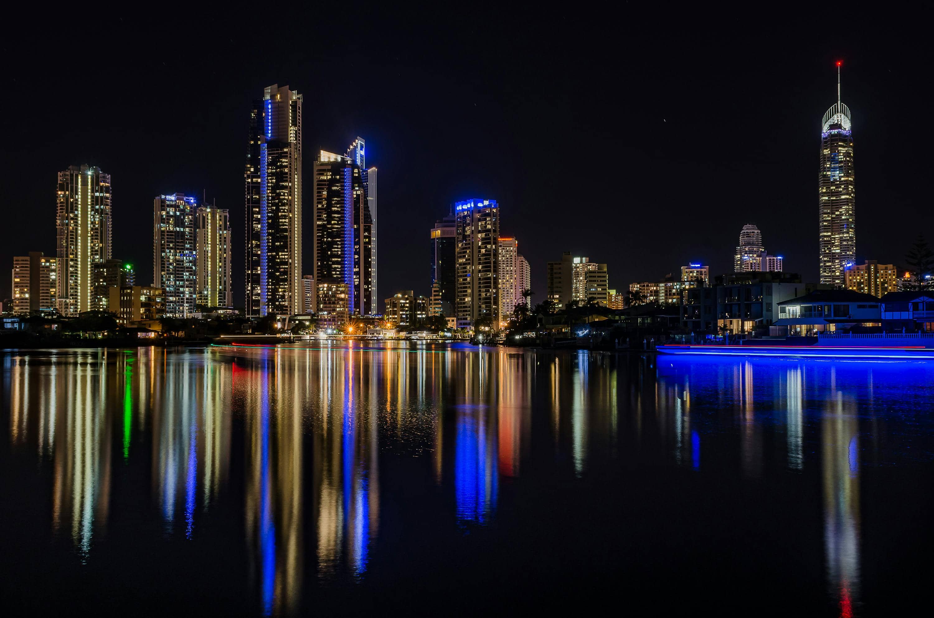 Nighttime City Lights