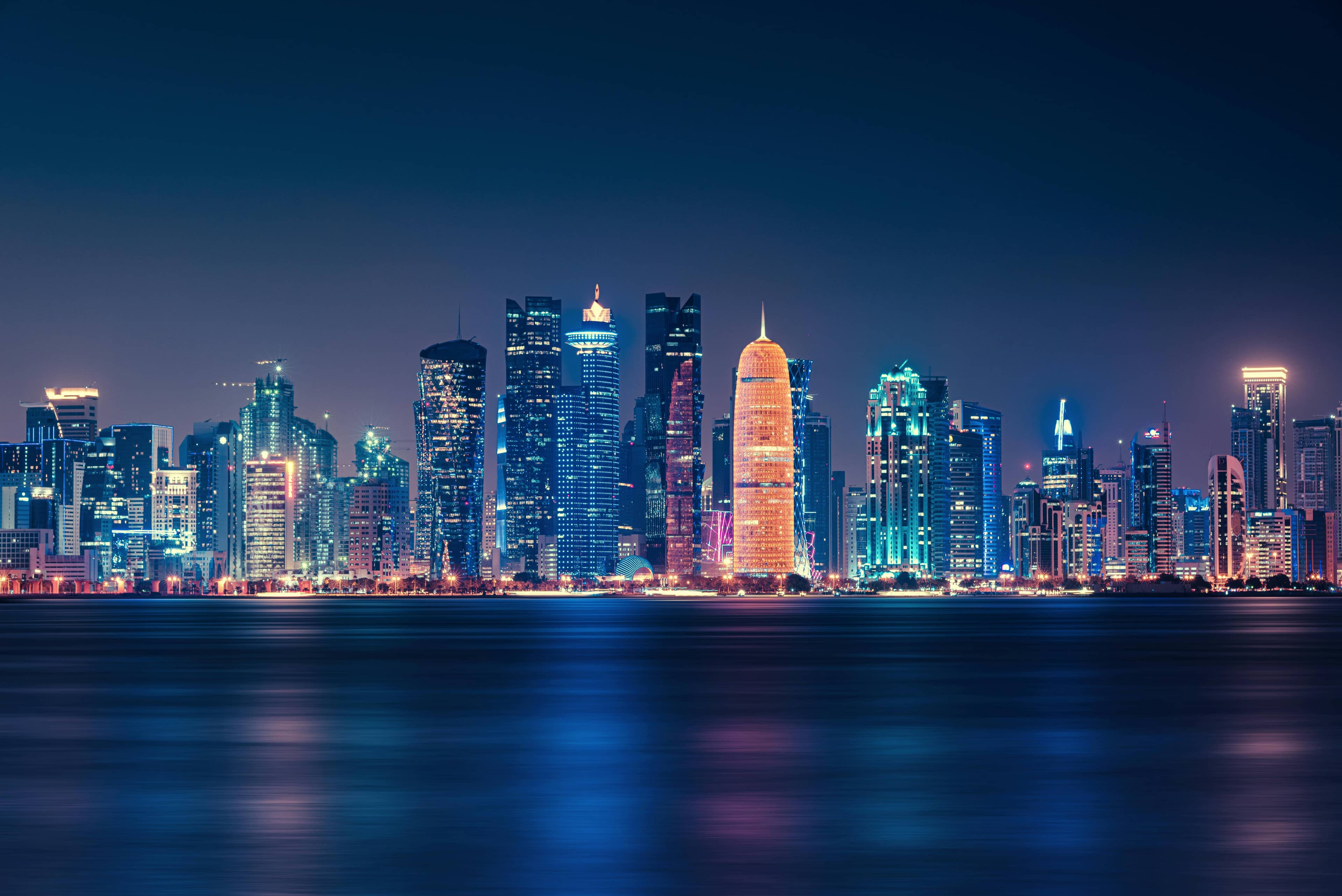 Doha Skyline at Night