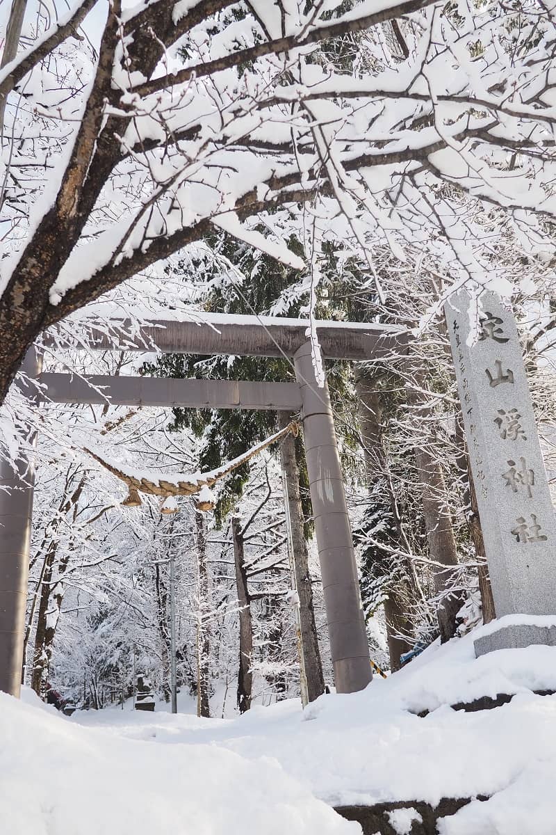 Snow-Covered Torii Gate