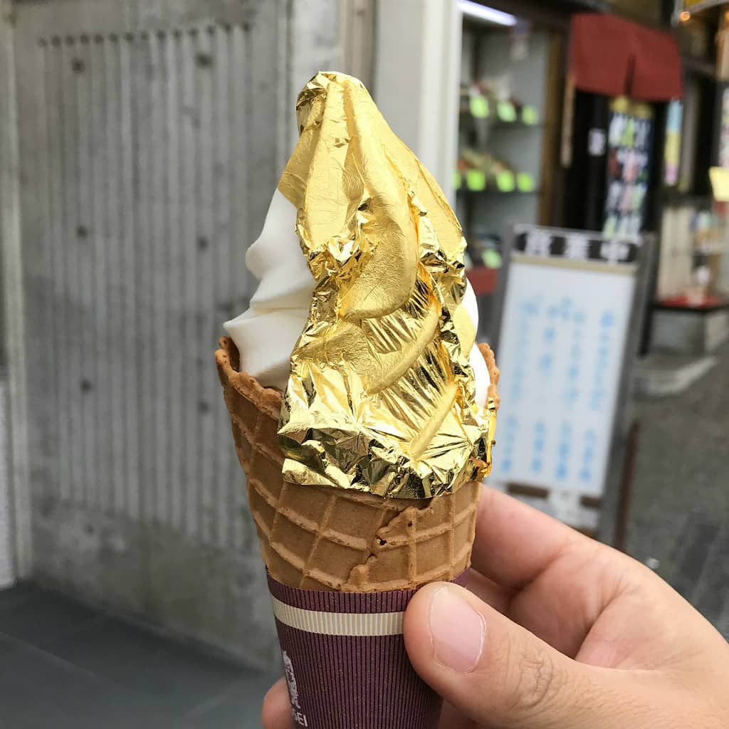 Gold Leaf Ice Cream
