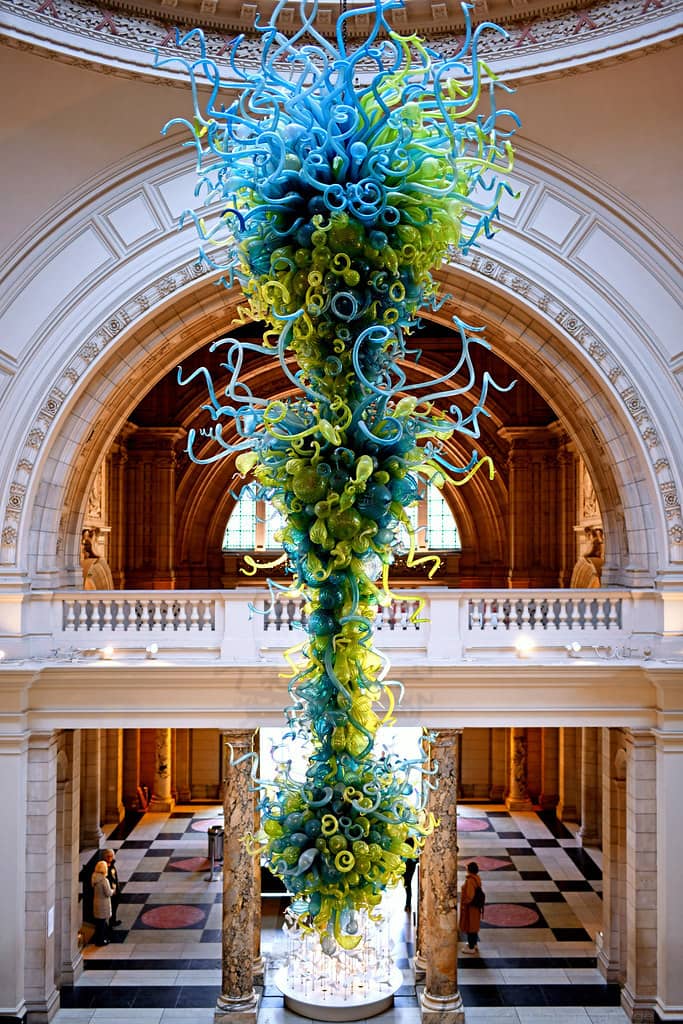 Handmade Turquoise Chandelier