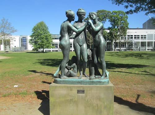 Sculptures and Green Spaces