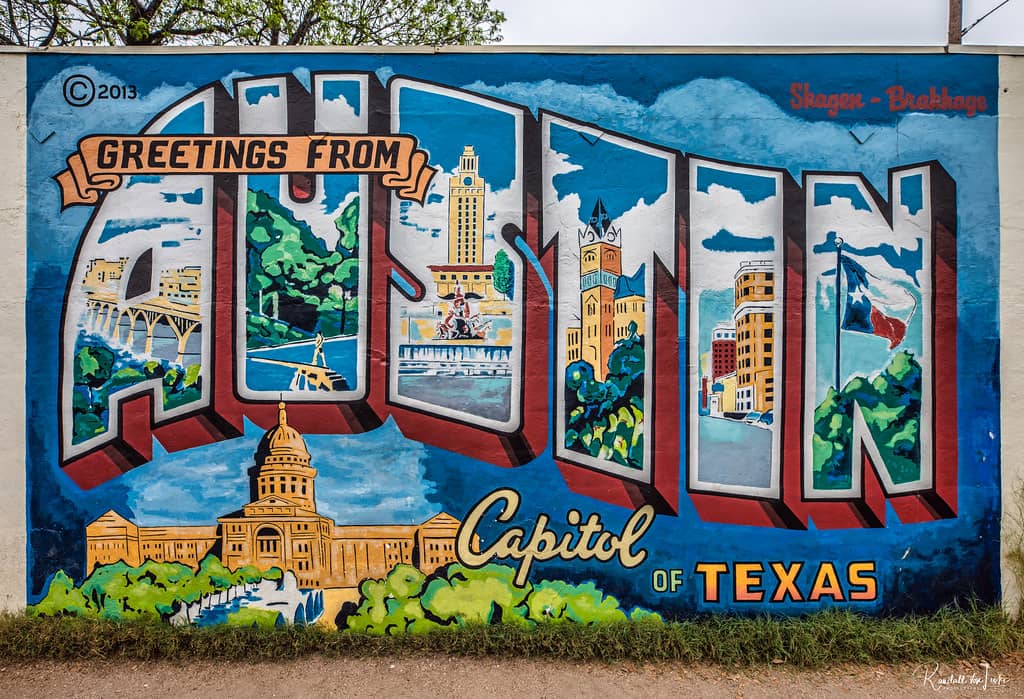 Greetings from Austin Mural