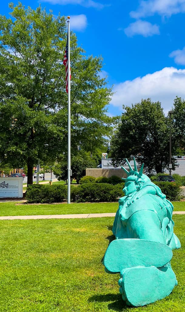 Reclining Liberty Sculpture
