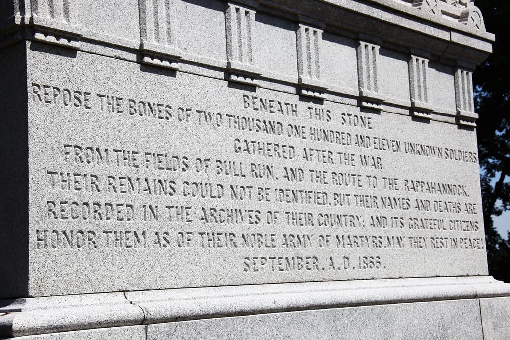 Civil War Soldier Interments