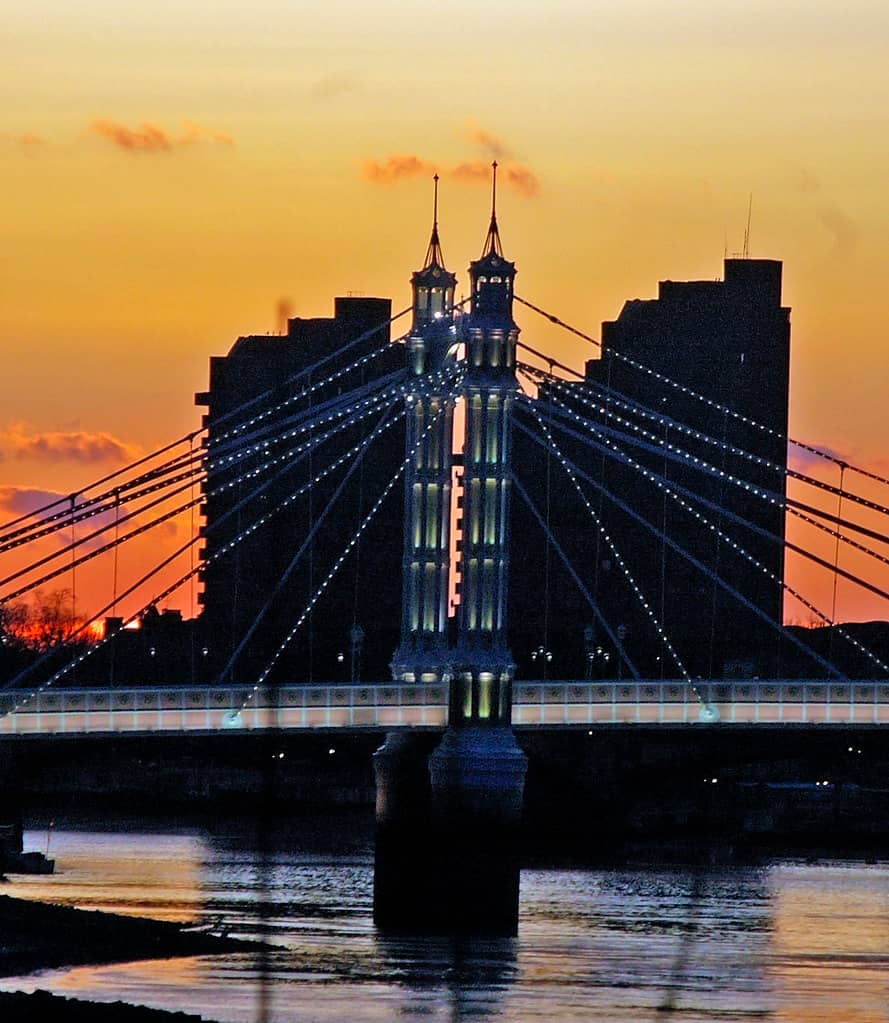 Sunset Views from Chelsea Embankment