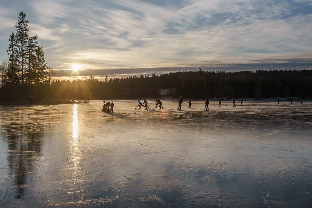 Winter Ice Skating