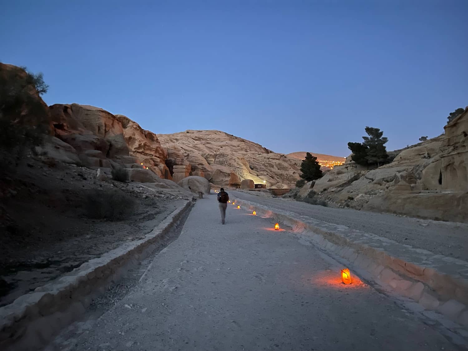 Scenic Descent Through Petra