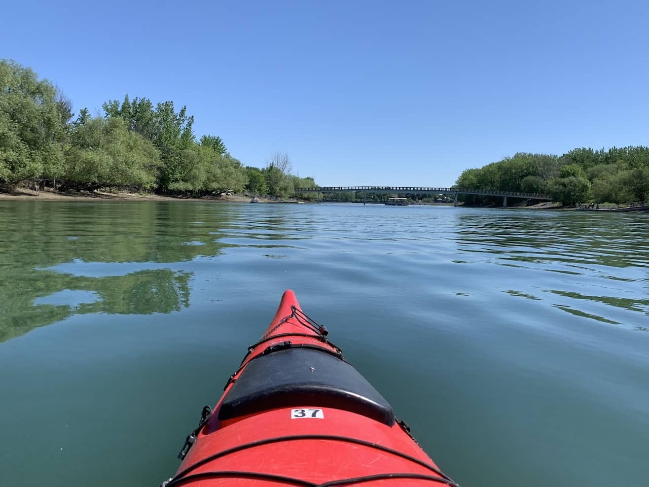Kayaking on the River