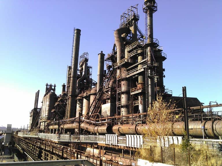 Elevated Industrial Walkway