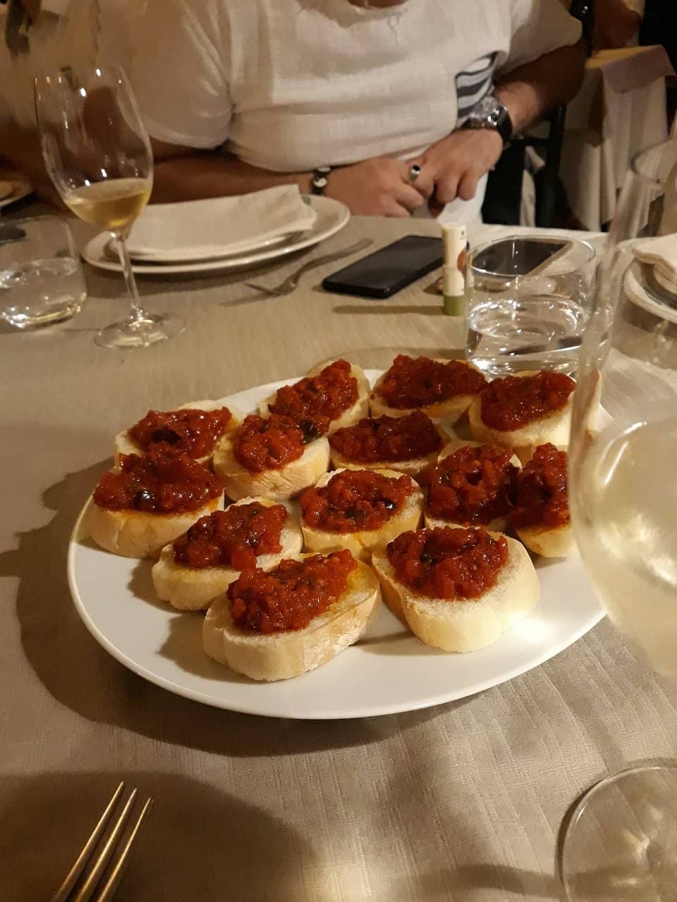 Evening Ambiance with Christmas Lights