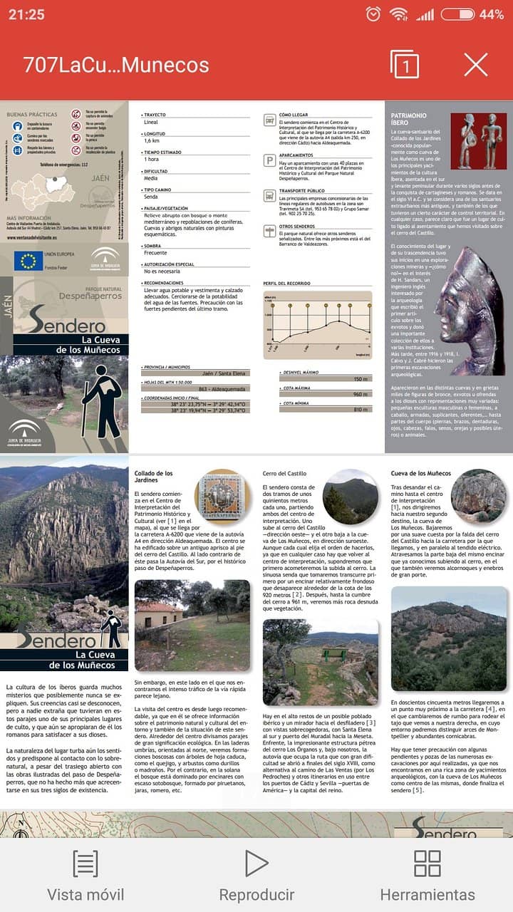 Sendero Cueva de los Muñecos