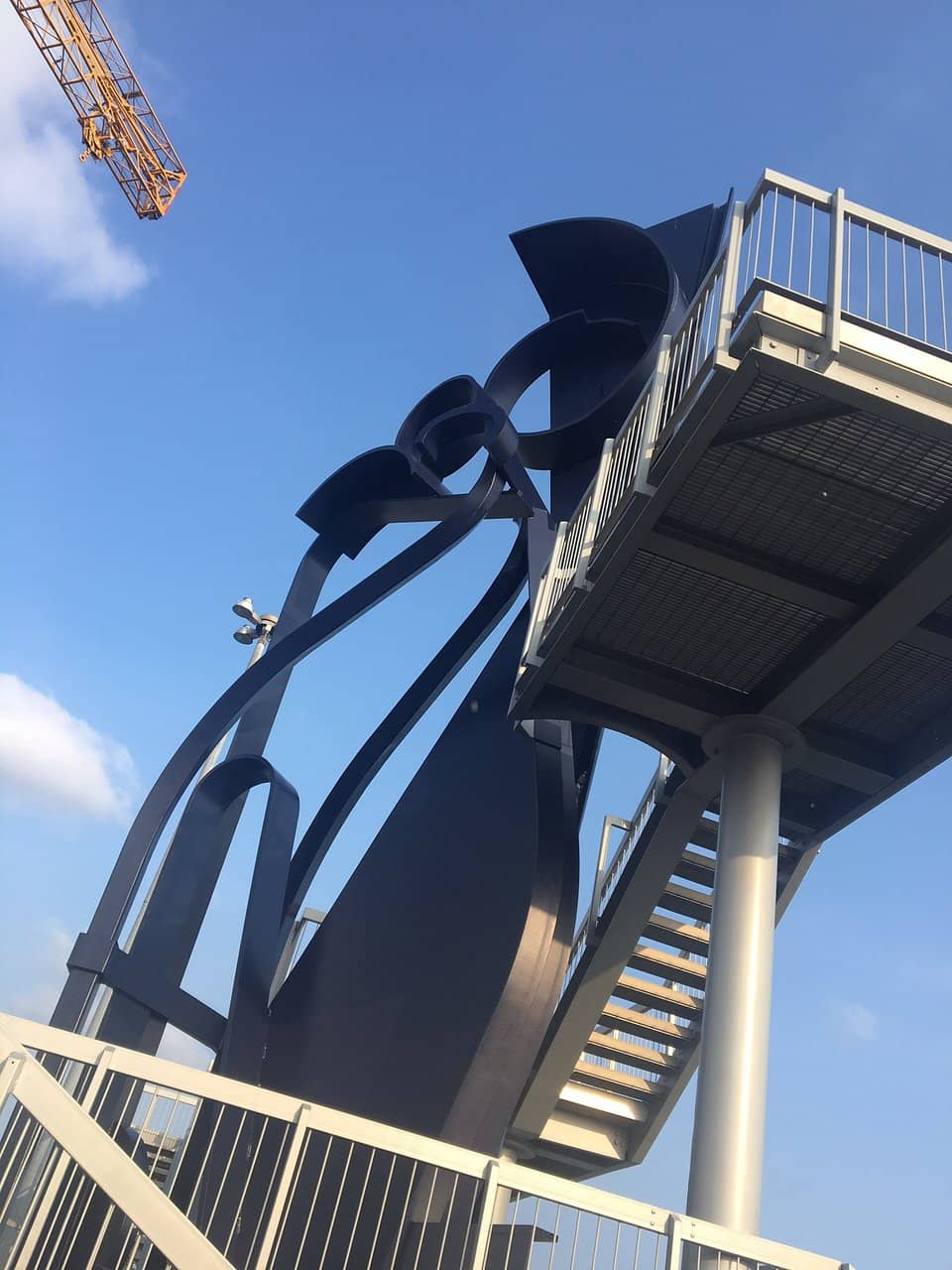 The Striking Blue Sculpture