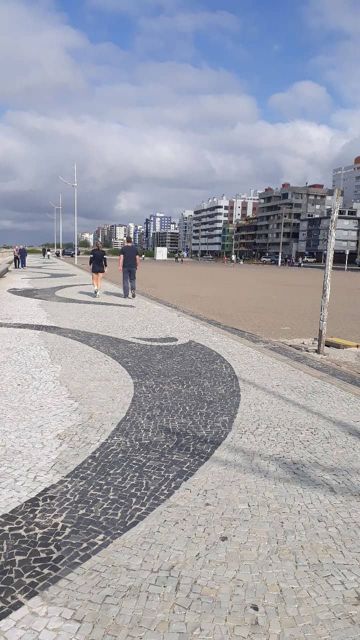 Vibrant Beachfront Promenade