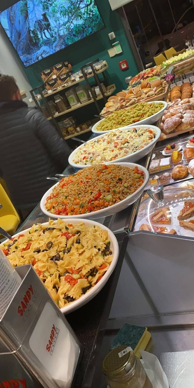 Various salads and prepared foods