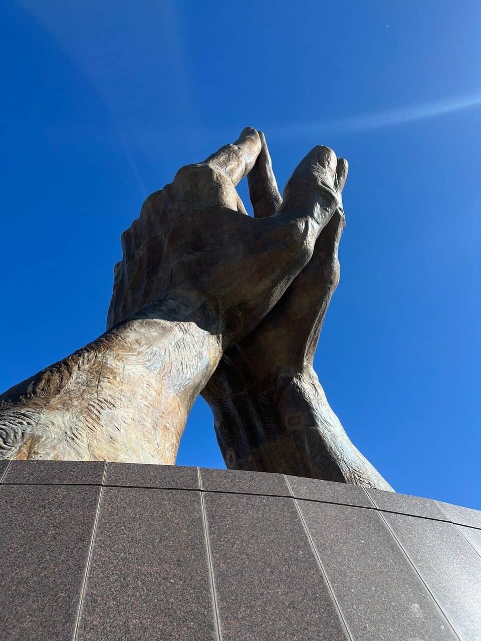 World's Largest Bronze Praying Hands