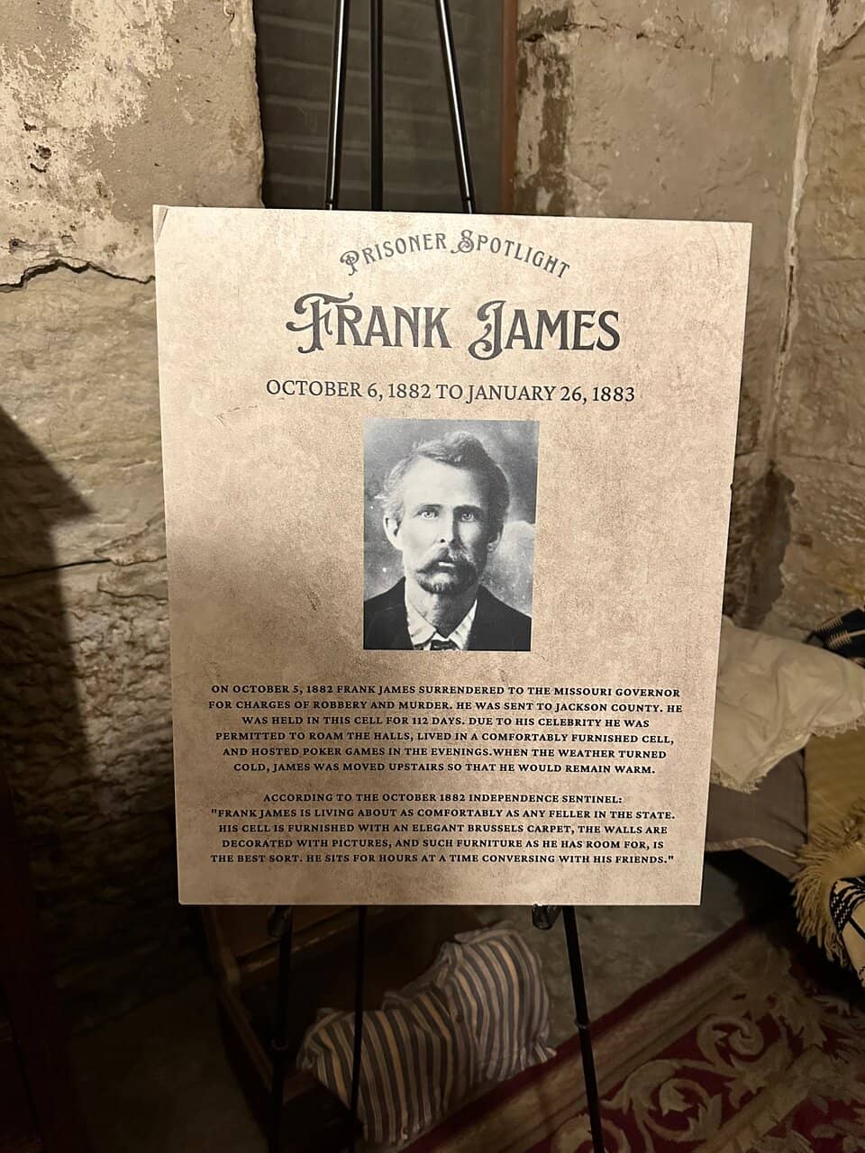 Frank James' Cell