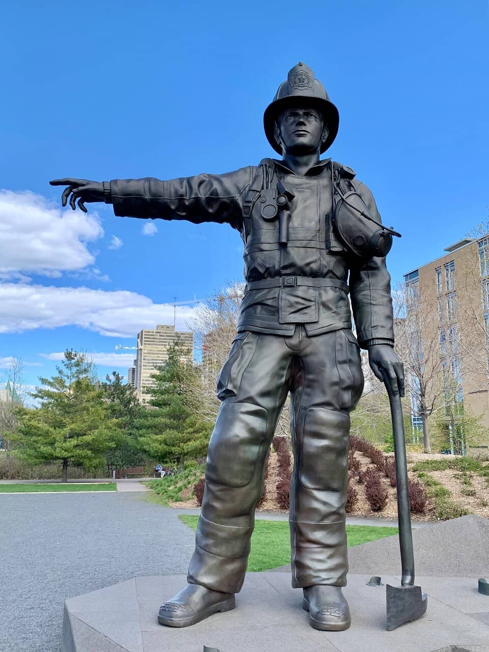 The Bronze Firefighter Statue