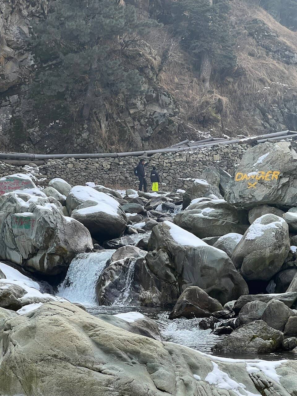 Lush Greenery and Rocky Cliffs