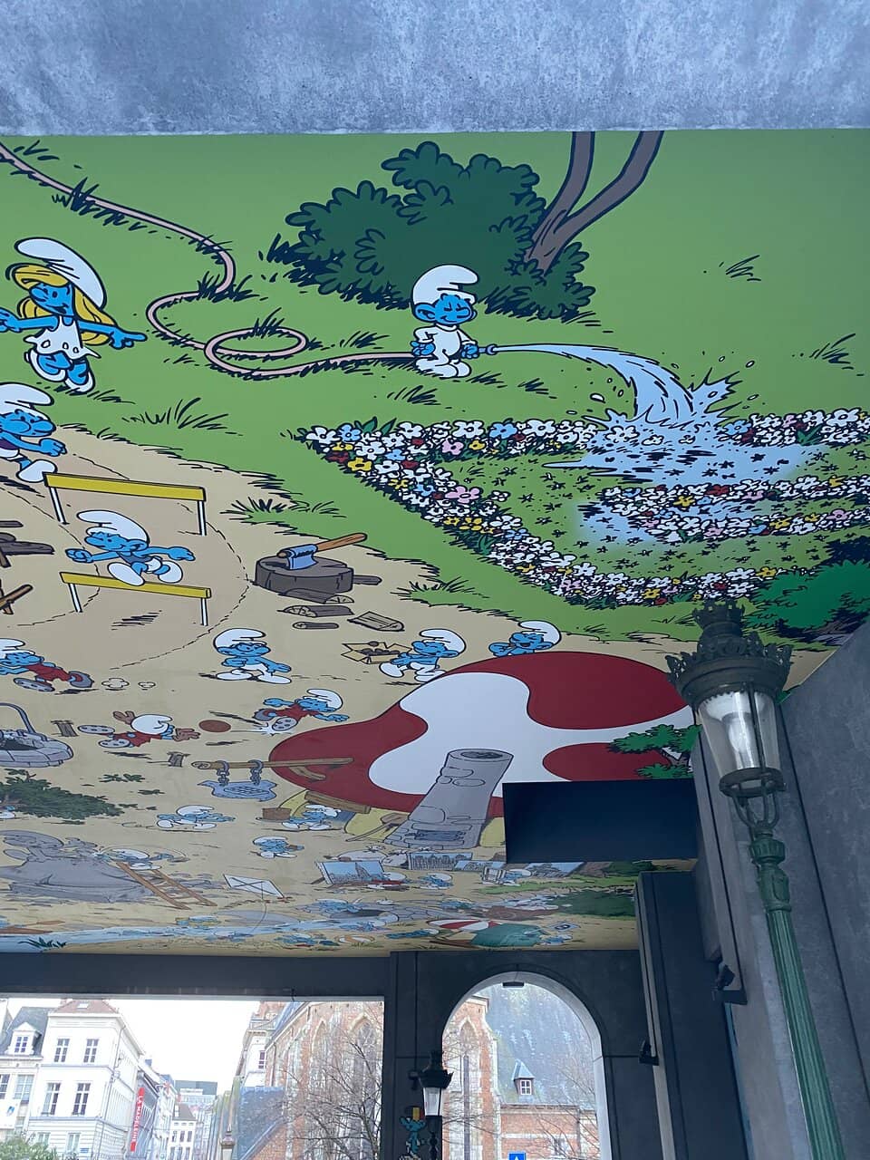Smurfs Passage Mural