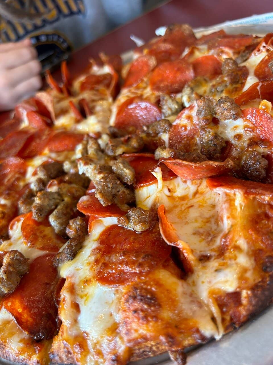 Pepperoni and Sausage Pizza