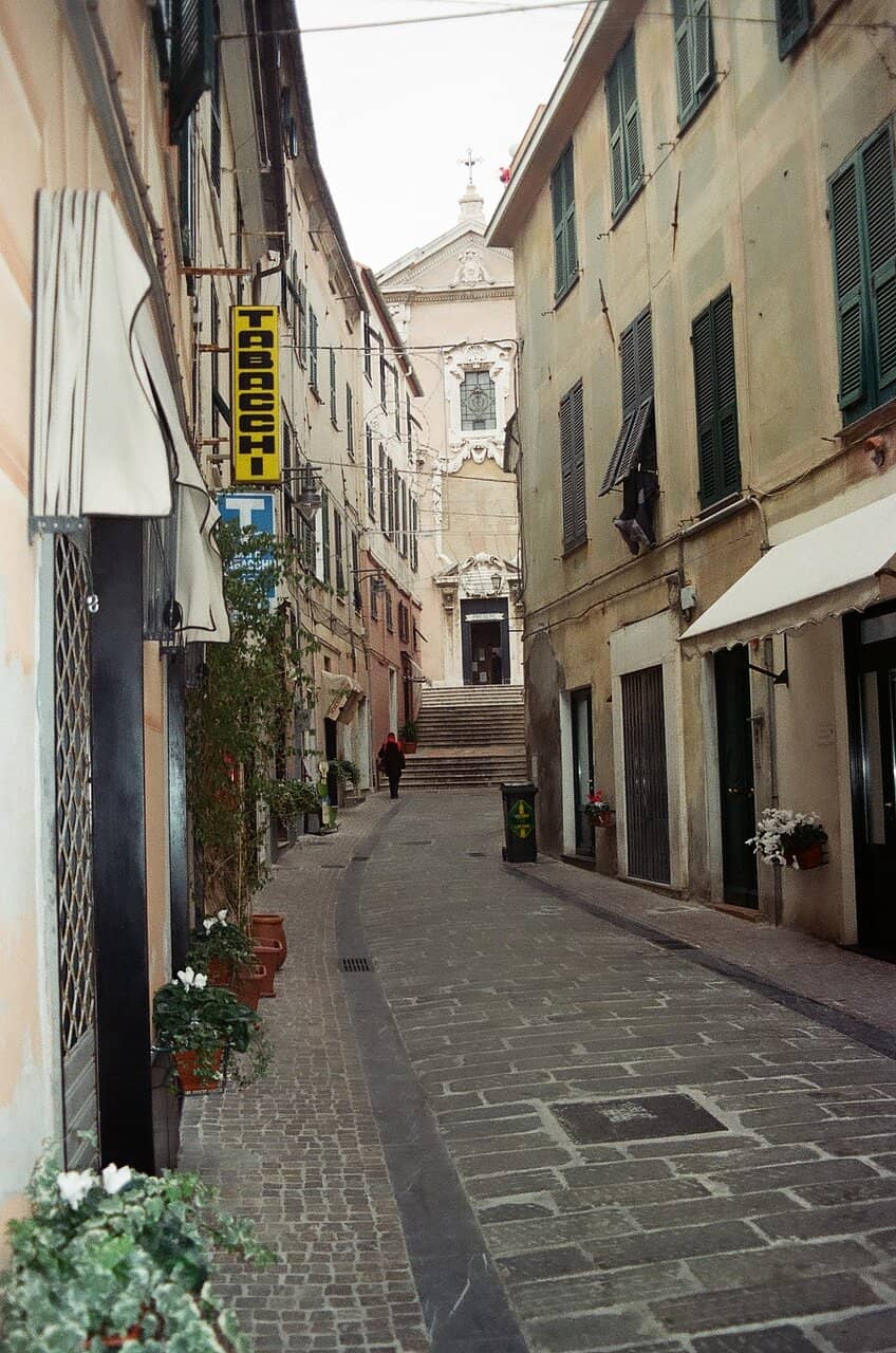 Geometric Cobblestone Square