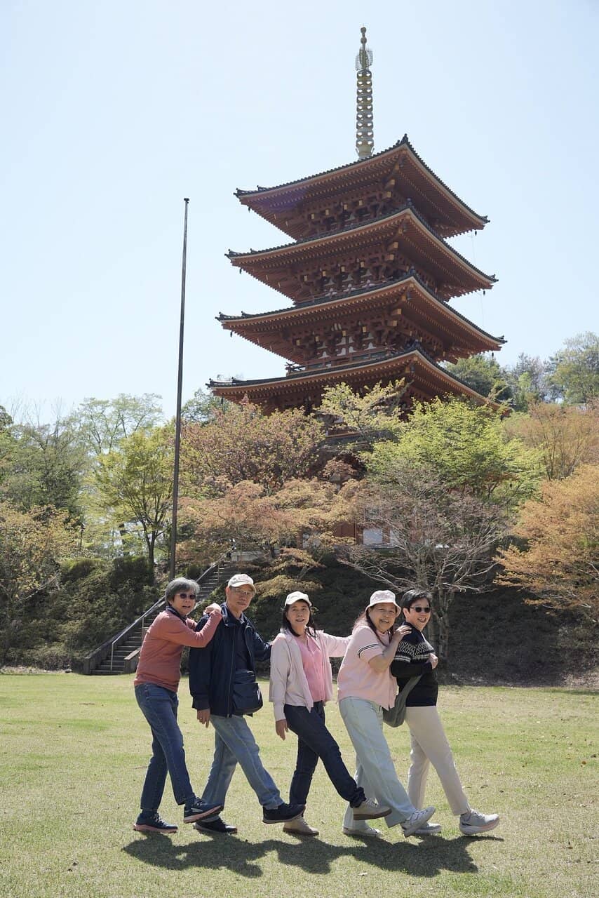 Snow-Dusted Five-Story Pagoda