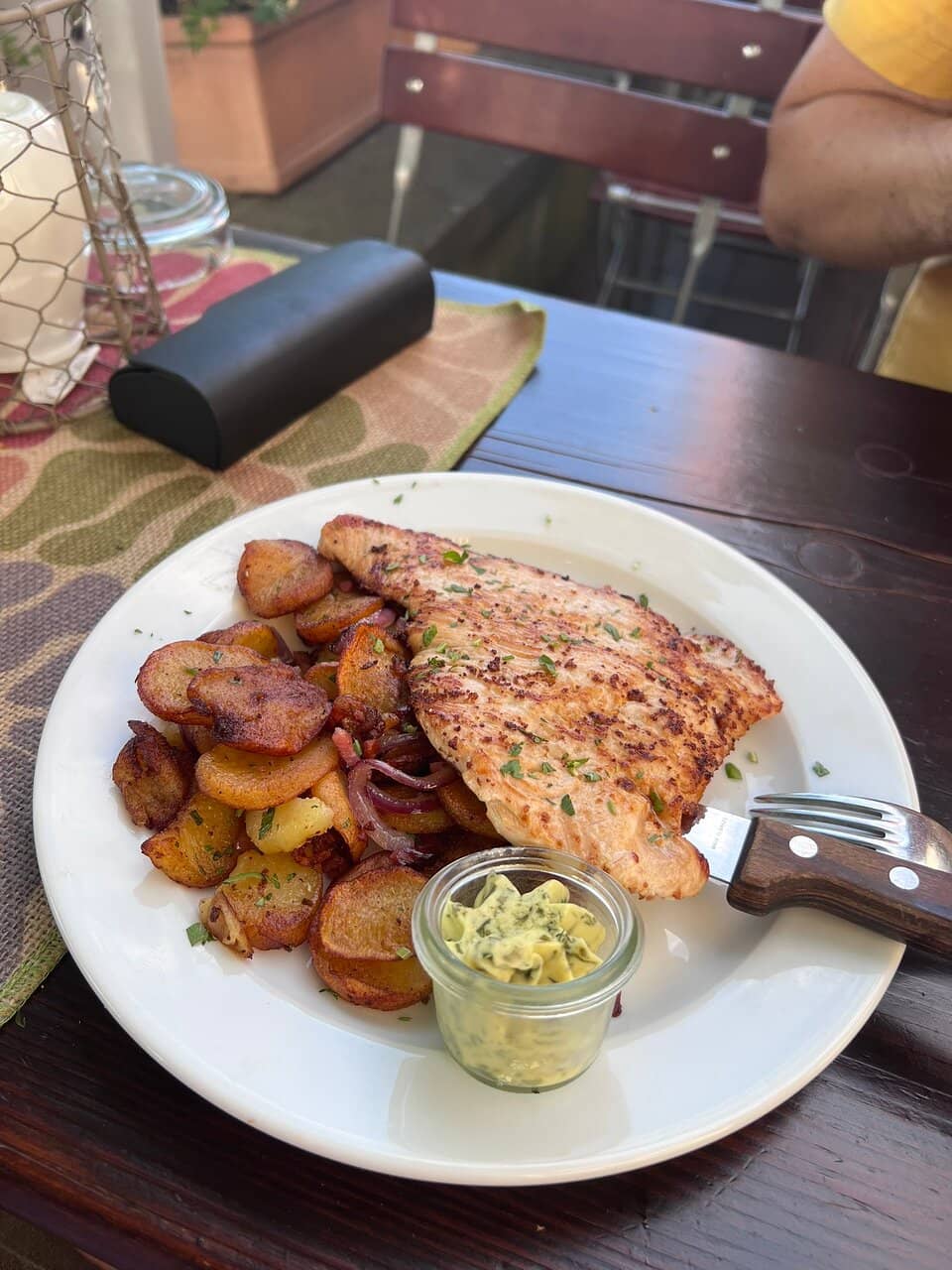 Pork Schnitzel in Pepper Cream Sauce
