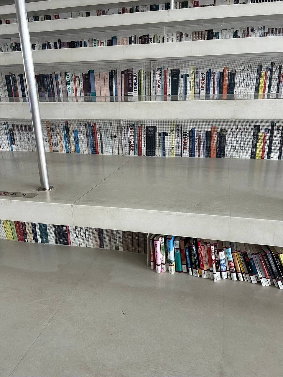 Cascading Book Shelves