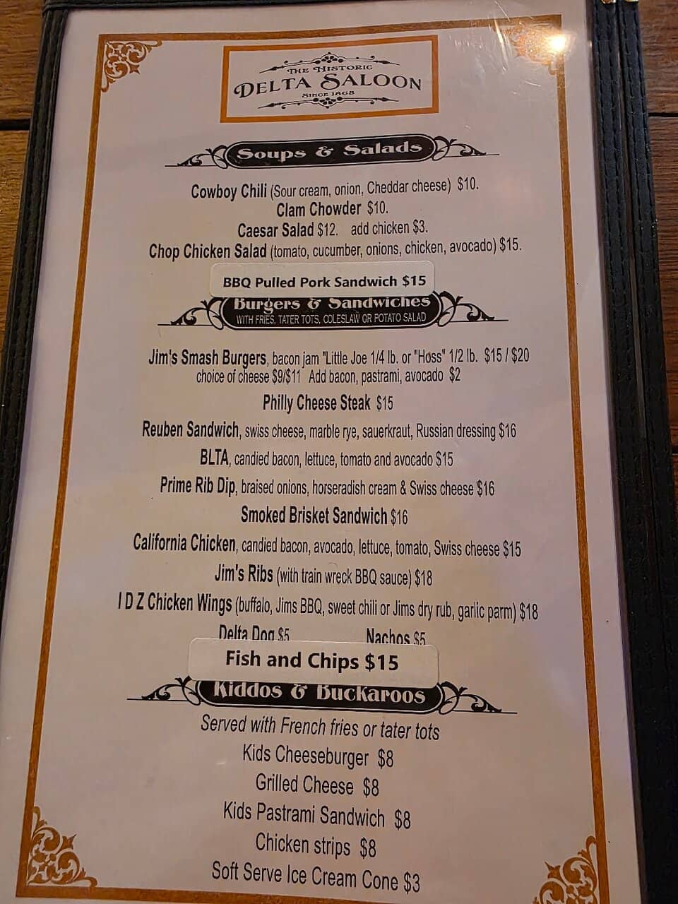 Sawdust Steakhouse Dining