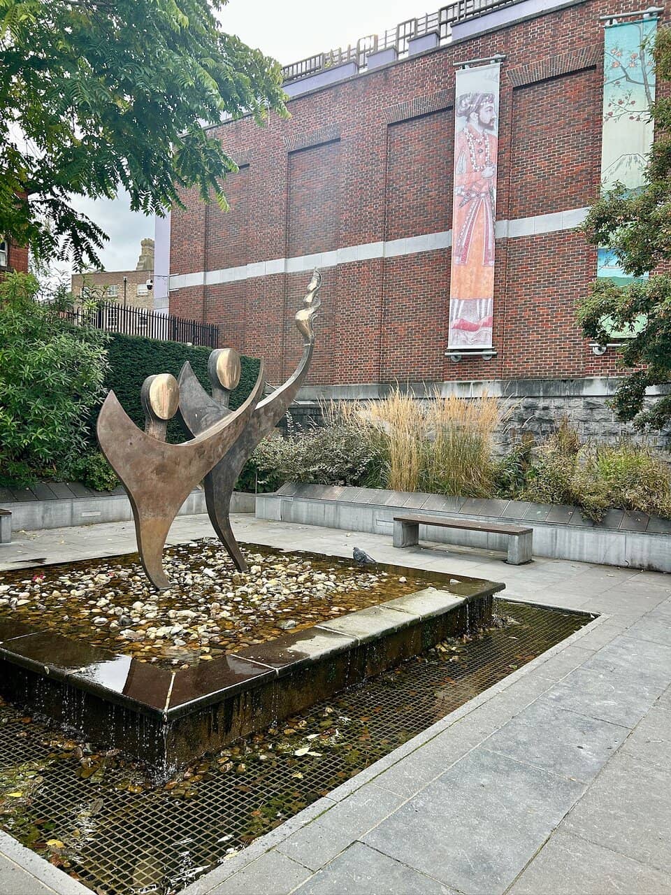 Tranquil Fountains and Seating