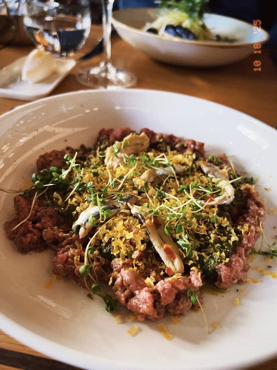 Delicious Ceviche and Salmon