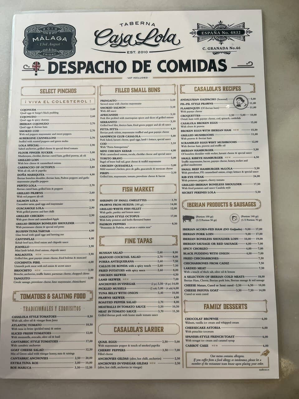 Gambas al Ajillo (Garlic Prawns)