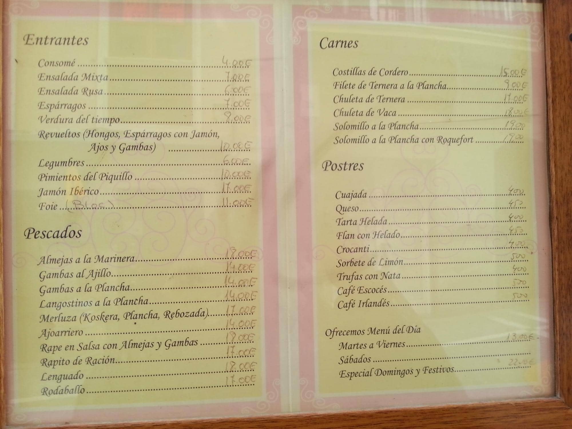 Economical Weekday Menu