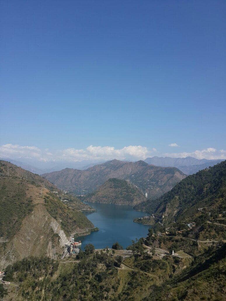 Chamera Lake's Blue Waters