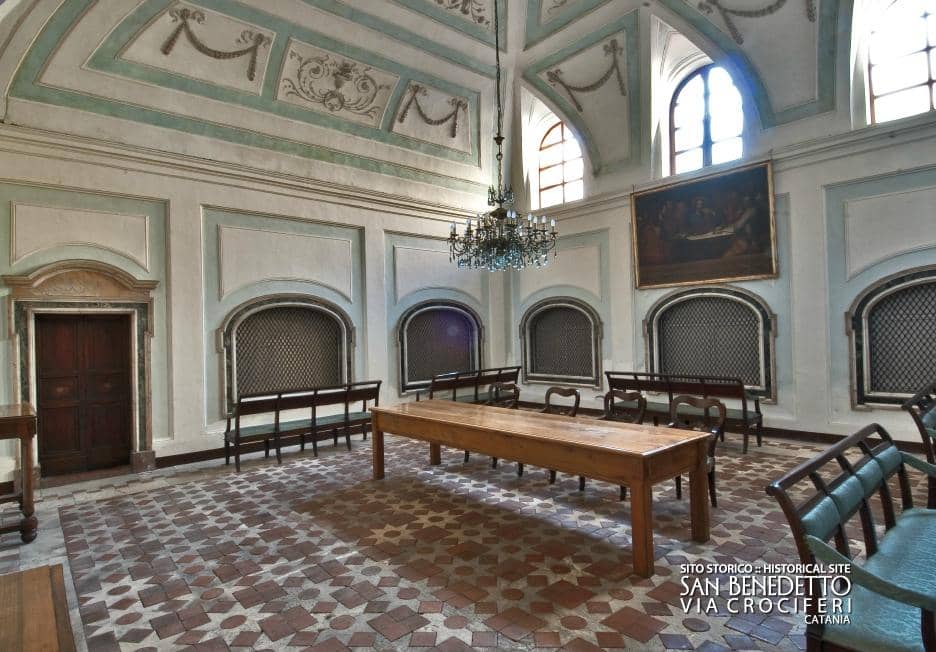 Statue-Lined Staircase