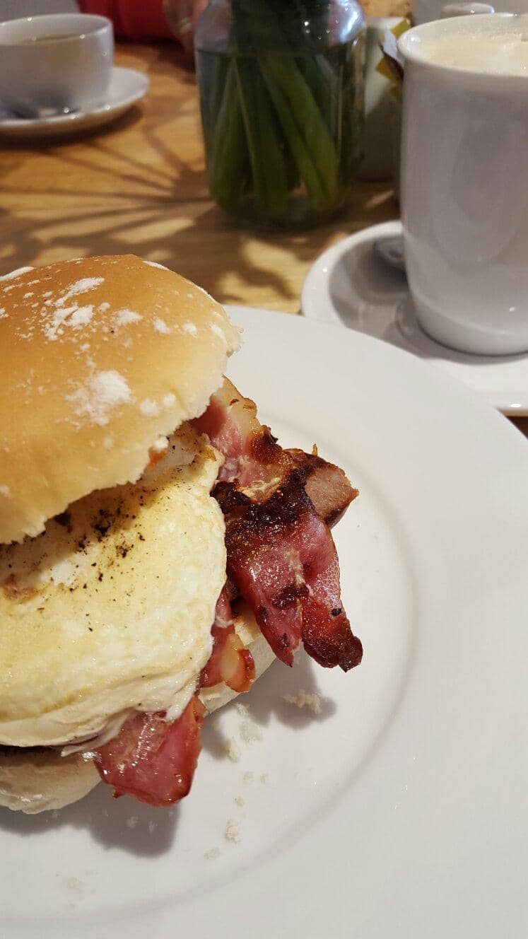 Egg and Bacon Sandwich