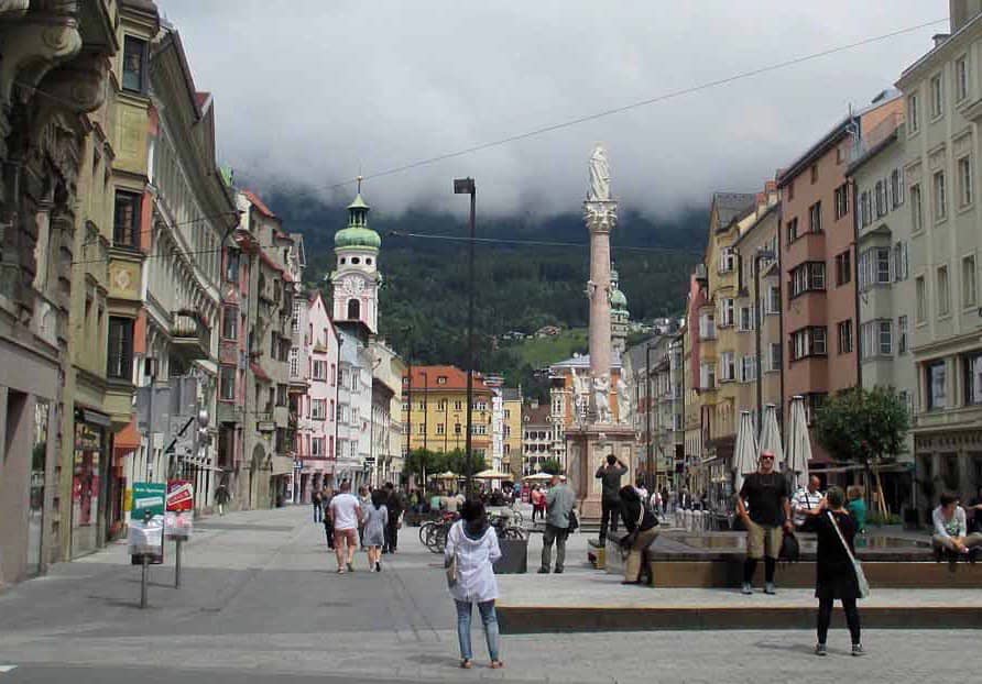 Ornate Red Marble Column