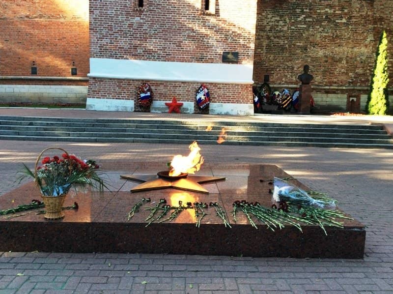 Monument with Eagles