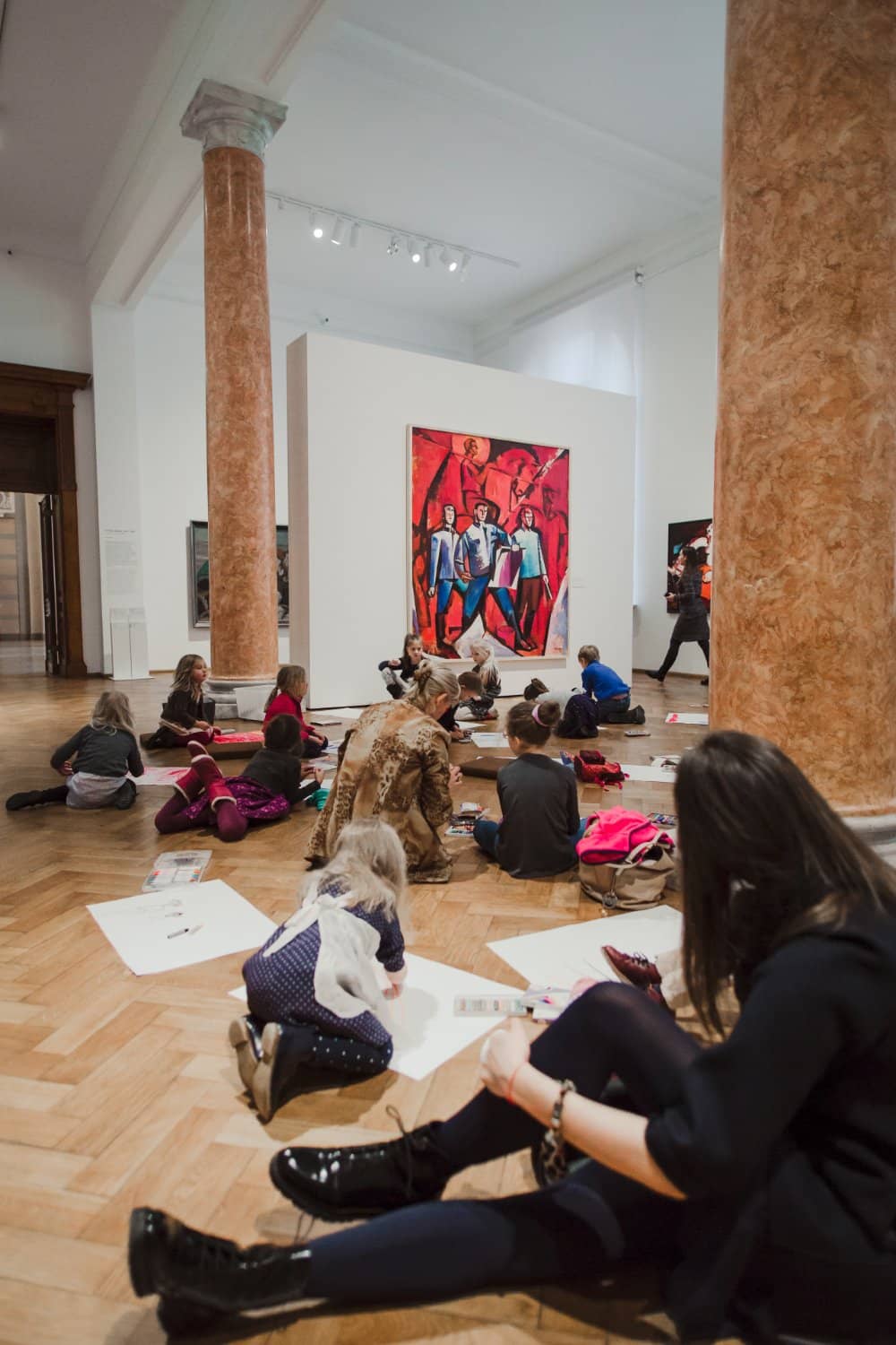 Glass-Walled Storage Area