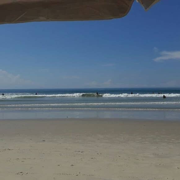 Vibrant Beachfront Kiosks