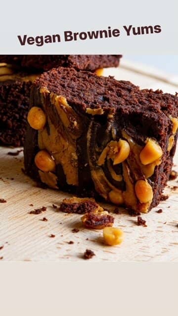 Vegan Peanut Butter Brownies